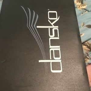 Danskos 42 wide black shoes